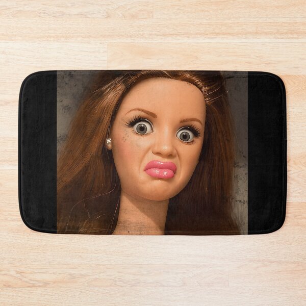 Item preview,  Disgusted Doll Meme Face Funny Retro Doll Reaction designed and sold by JanWilliamsa.