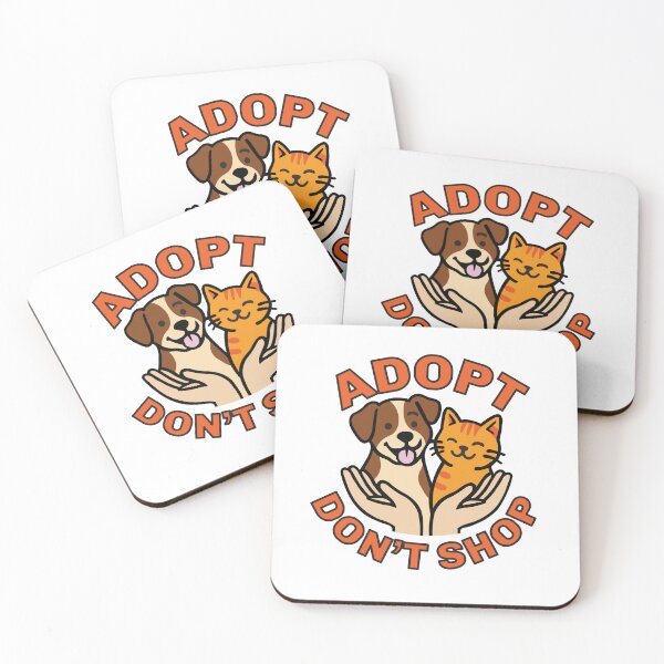 Item preview, Adopt Don’t Shop – Cute Dog and Cat Rescue Design designed and sold by Koony House and Field.