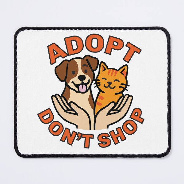 Item preview, Adopt Don’t Shop – Cute Dog and Cat Rescue Design designed and sold by Koony House and Field.