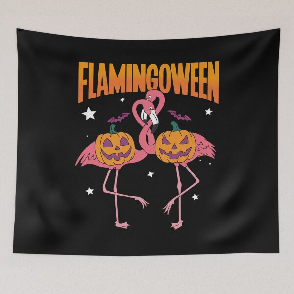 Item preview, Flamingoween Pumpkin Flamingos Funny Bird Halloween designed and sold by Vastingan.
