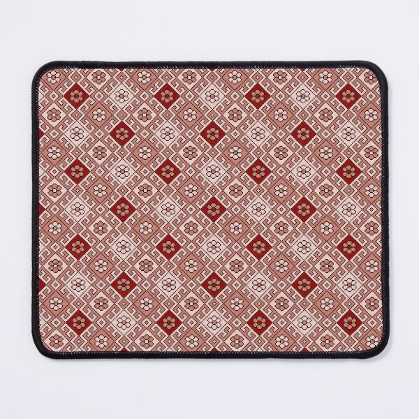 Item preview, Rosewood & Clay Geometric Diamonds – Warm Pixel Tile Pattern designed and sold by ccitypictures.