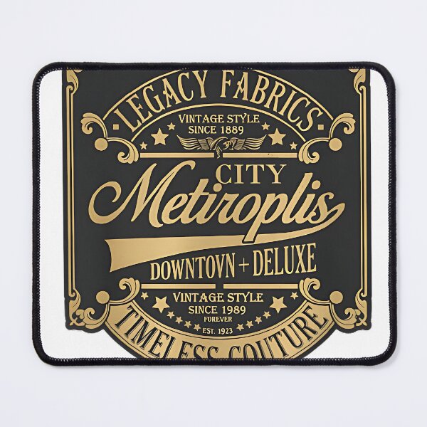 Item preview, Metropolis City Couture – Vintage Luxury Typography Fashion Label Design designed and sold by jeoncoulter.