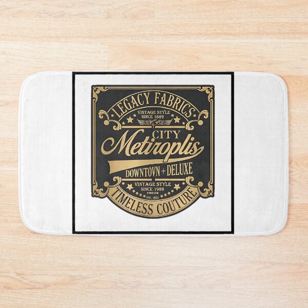 Item preview, Metropolis City Couture – Vintage Luxury Typography Fashion Label Design designed and sold by jeoncoulter.