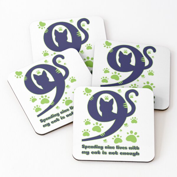 Item preview, Cat Number Nine – Never Enough Lives designed and sold by Way-Of-Art.