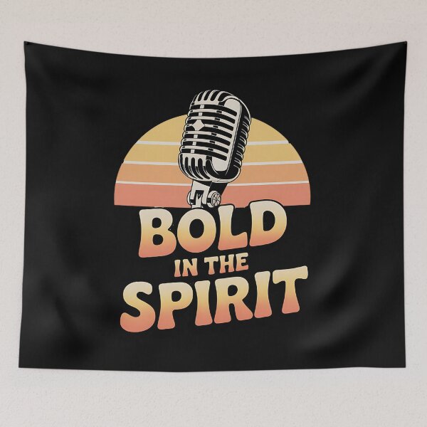 Item preview, Faith Boldness Worship Retro Sunset Design designed and sold by Bliss Find And Design.
