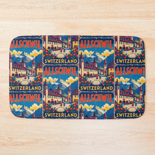 Item preview, Allschwil Switzerland 1950s Vintage Travel Tourism designed and sold by TravelersGems.