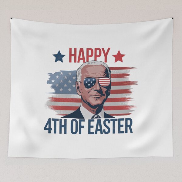 Item preview, Funny Joe Biden Happy 4th Happy 4th Of Easter US Flag designed and sold by Vastingan.