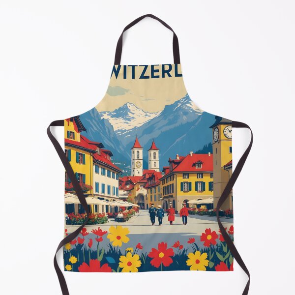 Item preview, Baar Switzerland 1950s Vintage Travel Tourism designed and sold by TravelersGems.