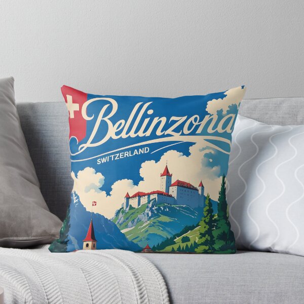 Item preview, Bellinzona Switzerland 1950s Vintage Travel Tourism designed and sold by TravelersGems.