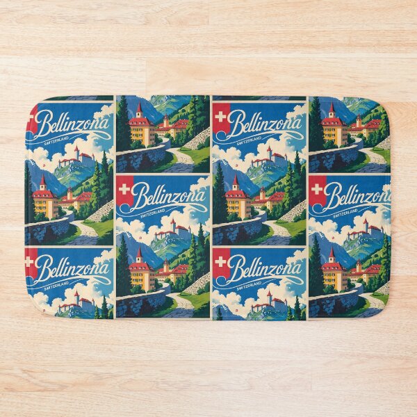 Item preview, Bellinzona Switzerland 1950s Vintage Travel Tourism designed and sold by TravelersGems.