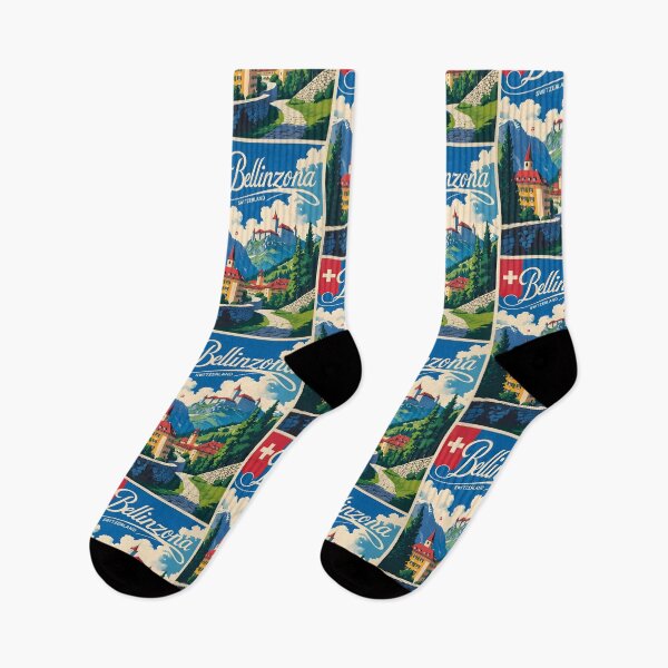 Item preview, Bellinzona Switzerland 1950s Vintage Travel Tourism designed and sold by TravelersGems.