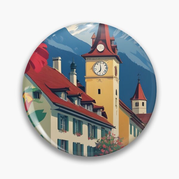 Item preview, Bulle Switzerland 1950s Vintage Travel Tourism designed and sold by TravelersGems.