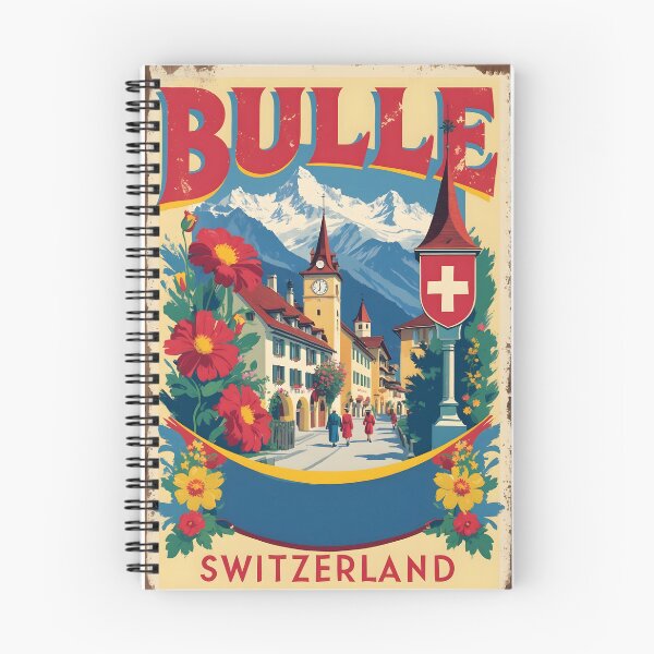 Item preview, Bulle Switzerland 1950s Vintage Travel Tourism designed and sold by TravelersGems.