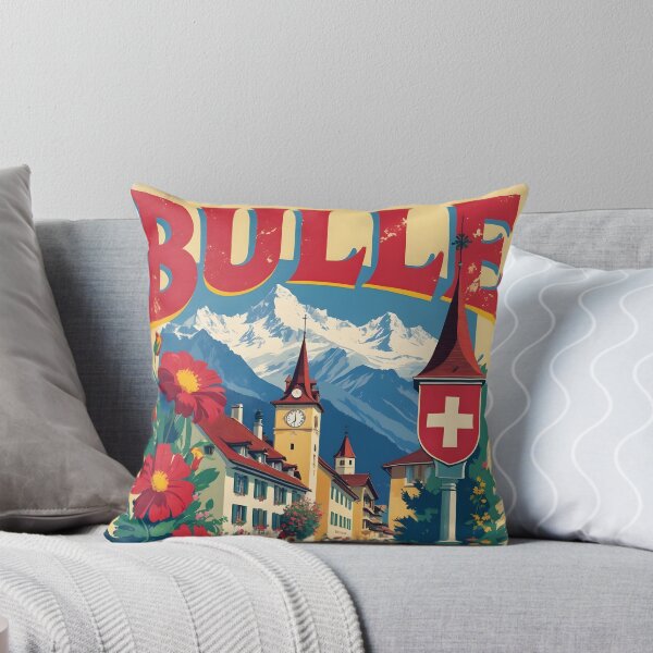 Item preview, Bulle Switzerland 1950s Vintage Travel Tourism designed and sold by TravelersGems.