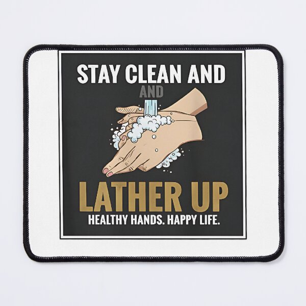 Item preview, Stay Clean and Lather Up – Handwashing Hygiene Awareness Poster Design designed and sold by krehlizeten.