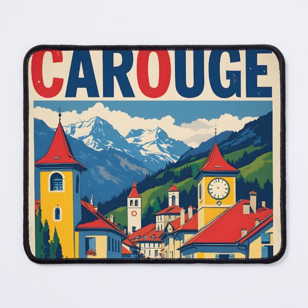 Item preview, Carouge Switzerland 1950s Vintage Travel Tourism designed and sold by TravelersGems.