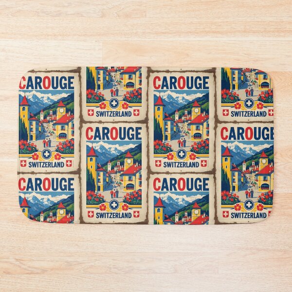 Item preview, Carouge Switzerland 1950s Vintage Travel Tourism designed and sold by TravelersGems.