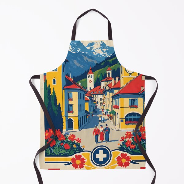 Item preview, Carouge Switzerland 1950s Vintage Travel Tourism designed and sold by TravelersGems.
