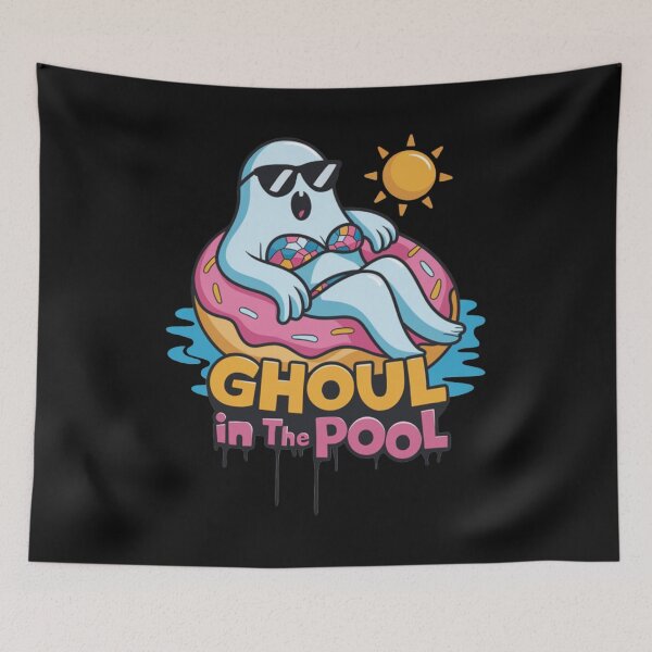 Item preview, Ghoul in the Pool Funny Summerween Bikini Ghost designed and sold by Vastingan.
