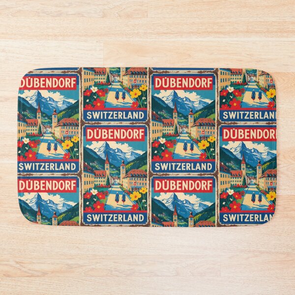 Item preview, Dubendorf Switzerland 1950s Vintage Travel Tourism designed and sold by TravelersGems.