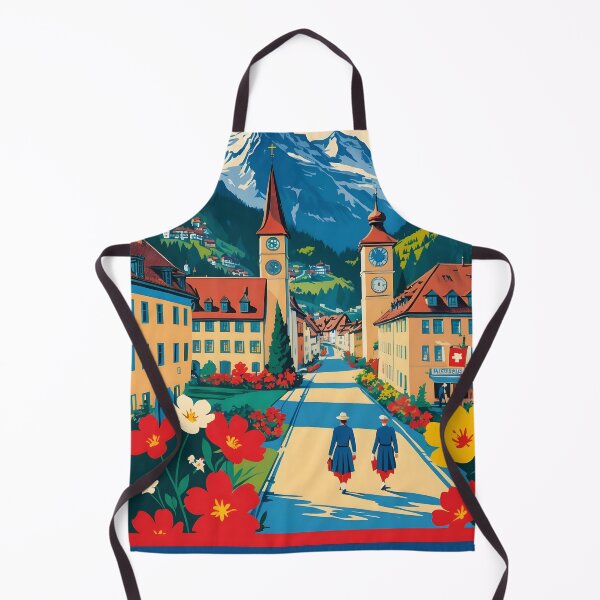 Item preview, Dubendorf Switzerland 1950s Vintage Travel Tourism designed and sold by TravelersGems.
