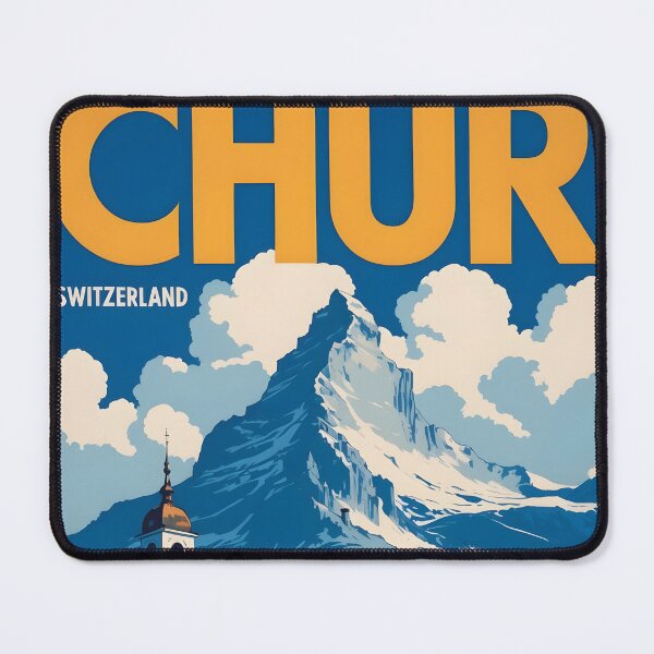 Item preview, Chur Switzerland 1950s Vintage Travel Tourism designed and sold by TravelersGems.