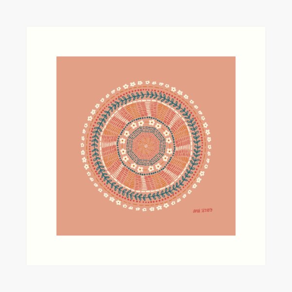 Whimsical Mandala Art Print