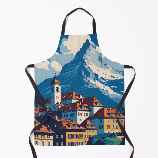 Item preview, Chur Switzerland 1950s Vintage Travel Tourism designed and sold by TravelersGems.