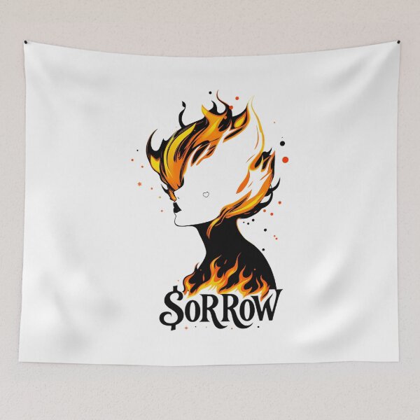 Item preview, Infernal Elegancewoman On Fire designed and sold by FANTONISorrow.
