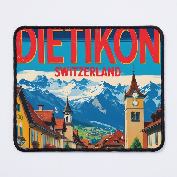 Item preview, Dietikon Switzerland 1950s Vintage Travel Tourism designed and sold by TravelersGems.