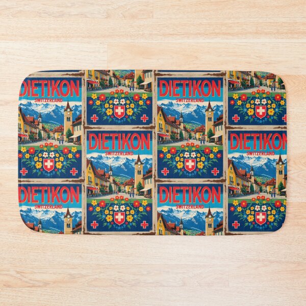 Item preview, Dietikon Switzerland 1950s Vintage Travel Tourism designed and sold by TravelersGems.