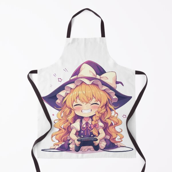 Item preview, Marisa Kirisame Touhou Cute Chibi Anime Girl Playing Video Game designed and sold by earlobejerk.