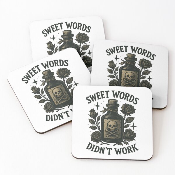 Item preview, Sweet Words Didn't Work – Gothic Poison Bottle Dark Romance Design designed and sold by inkoutninja.