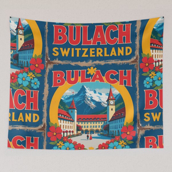 Item preview, Bulach Switzerland 1950s Vintage Travel Tourism designed and sold by TravelersGems.