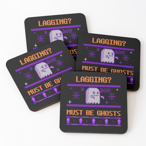 Item preview, Lagging? Must Be Ghosts — Gamer Halloween (Gaming Ghost / Spooky-Cute) designed and sold by Hintotees.
