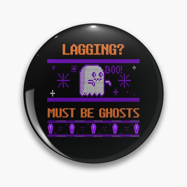 Item preview, Lagging? Must Be Ghosts — Gamer Halloween (Gaming Ghost / Spooky-Cute) designed and sold by Hintotees.