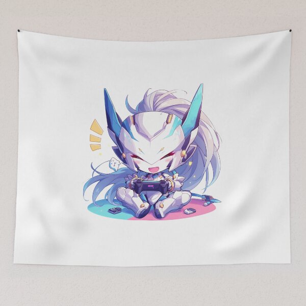 Item preview, Blazblue Hakumen BlazBlue Cute Chibi Game Character Playing Video Game designed and sold by earlobejerk.