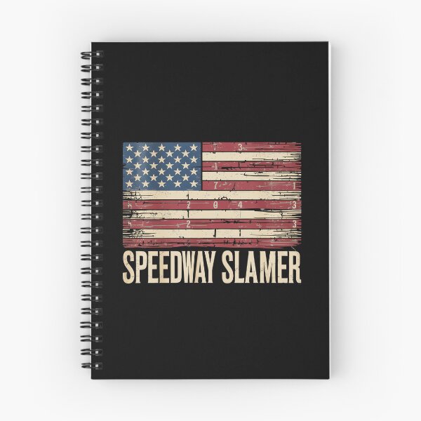 Item preview, Speedway Slammer Patriotic American Flag Distressed Print designed and sold by KingsLife1994.