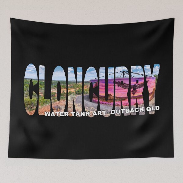 Item preview, CLONCURRY Water Tank Art Outback QLD - Chinaman Lookout designed and sold by Adam Gormley.
