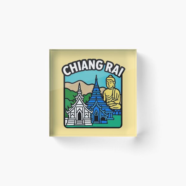 Item preview, Chiang Rai, Thailand - White & Blue Temple designed and sold by Myra365Art.