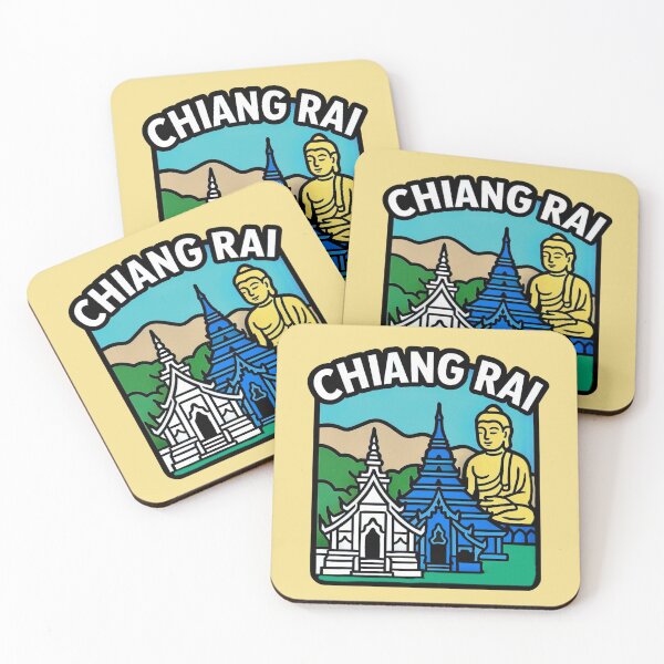Item preview, Chiang Rai, Thailand - White & Blue Temple designed and sold by Myra365Art.