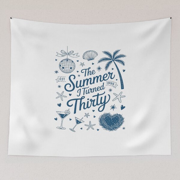 Item preview, Summer I Turned Thirty 30th Birthday Seashell Coastal Beach designed and sold by KingsLife1994.