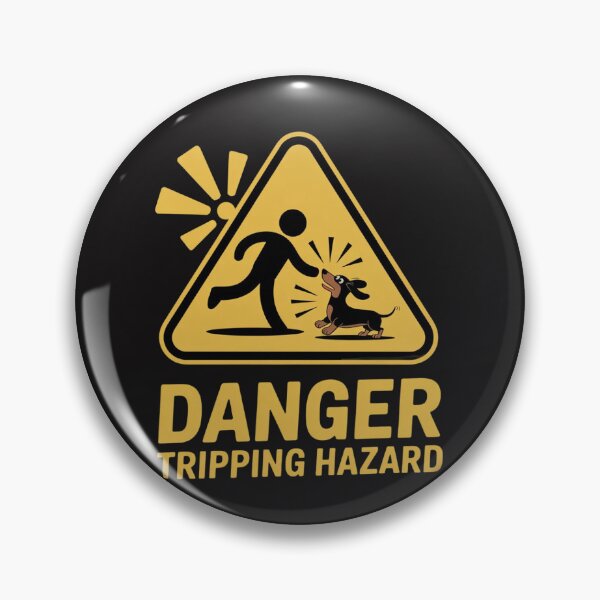 Item preview, Danger Tripping Hazard Funny Wiener Dog Dachshund designed and sold by Ikwalima.