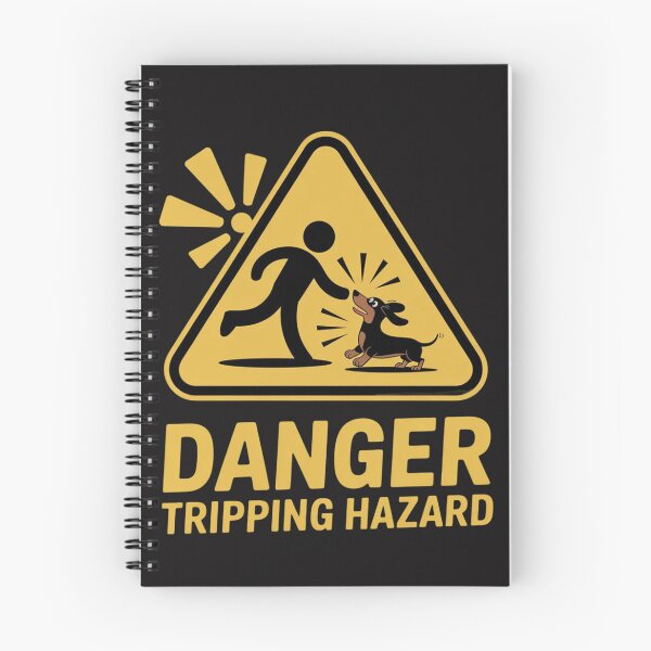 Item preview, Danger Tripping Hazard Funny Wiener Dog Dachshund designed and sold by Ikwalima.