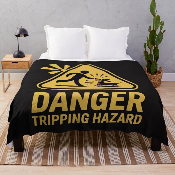 Item preview, Danger Tripping Hazard Funny Wiener Dog Dachshund designed and sold by Ikwalima.