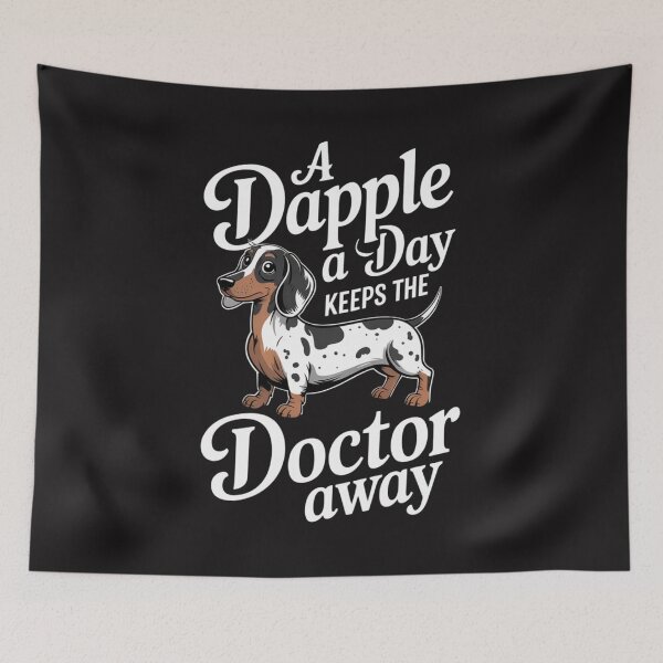 Item preview, DAPPLE DACHSHUND designed and sold by Ikwalima.