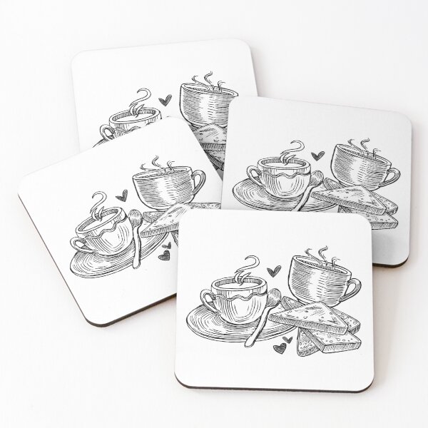 Item preview, Retro Tea and Toast Illustration designed and sold by PeligroEclipse.
