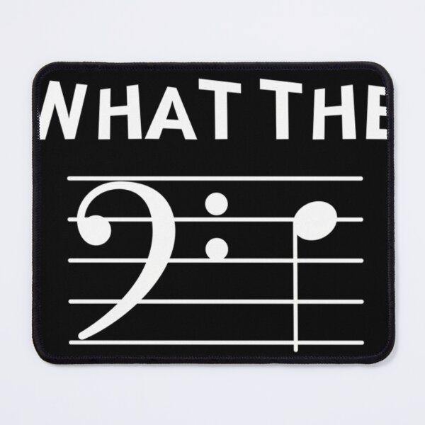 Item preview, What The F Bass Clef Musician Joke Trombone Cello Double Bass Tuba designed and sold by IsaaLozano.
