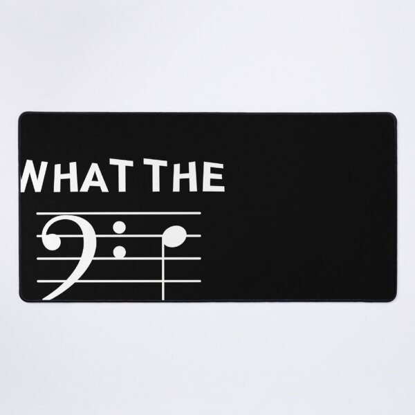 Item preview, What The F Bass Clef Musician Joke Trombone Cello Double Bass Tuba designed and sold by IsaaLozano.