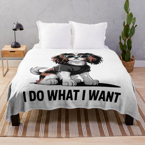 Item preview, Do What I Want Tricolor Cavalier Spaniel Lover designed and sold by Ikwalima.